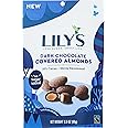 Lily's Sweets, Dark Chocolate Covered Almonds, 3.5 Ounce