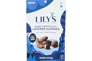 Lily's Sweets, Dark Chocolate Covered Almonds, 3.5 Ounce