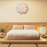 Klass Home Collection 40cm White Feather Light Shade Pendant Ceiling Lamp view 5