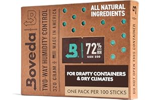 Boveda 72% Two-Way Humidity Control Pack For Large Wood Humidifier Boxes – Size 320 – Single – Moisture Absorber – Humidifier Pack – Individually Wrapped Hydration Packet