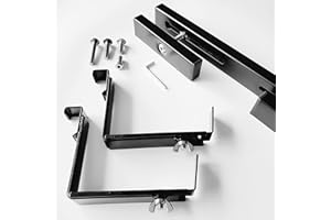 HOLD IT MATE Universal Adjustable Deck Railing Planter Box Holder with Non Marring Mounting Hardware Holds a 16" to 24" Rectangular Planter Box