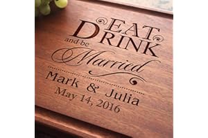 Straga Personalized Cutting Boards | Handmade Wood Engraved Charcuterie | Custom Wedding, Anniversary, Housewarming Gift for 