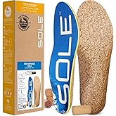 SOLE Performance Thick Insoles - Custom Moldable Orthotic Support for Any Arch Type, Plantar Fasciitis Relief - Mens Size 3/Womens Size 5, 1 Pair