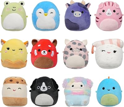 Squishmallows Micromallows 12-Pack Original Aquitaine Bijan Cici Darex