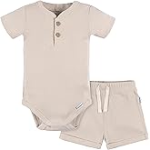 Gerber Unisex Baby Bodysuit and Short Set