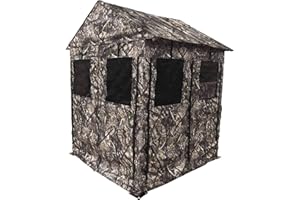 BACKYARD EXPRESSIONS PATIO · HOME · GARDEN Legacy Hunting Blind 360 Degree See Through Fabric, Heavy Duty Metal Frame Deer Hunting Blinds