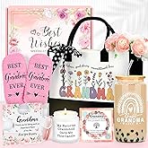 Grandma Gifts for Grandma Birthday Gifts from Grandkids Unique New Grandmother Gift for Nana Gift Ideas for Grandmas Cool Presents for Grandmas Bracelet Tote Bag Cup Candle Socks Acrylic Puzzle