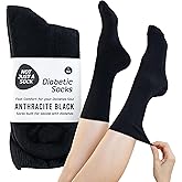Not Just a Sock Diabetic Socks for Women and Men - One Size Fits All - Loose-Top Non-Binding Socks for Improved Circulation