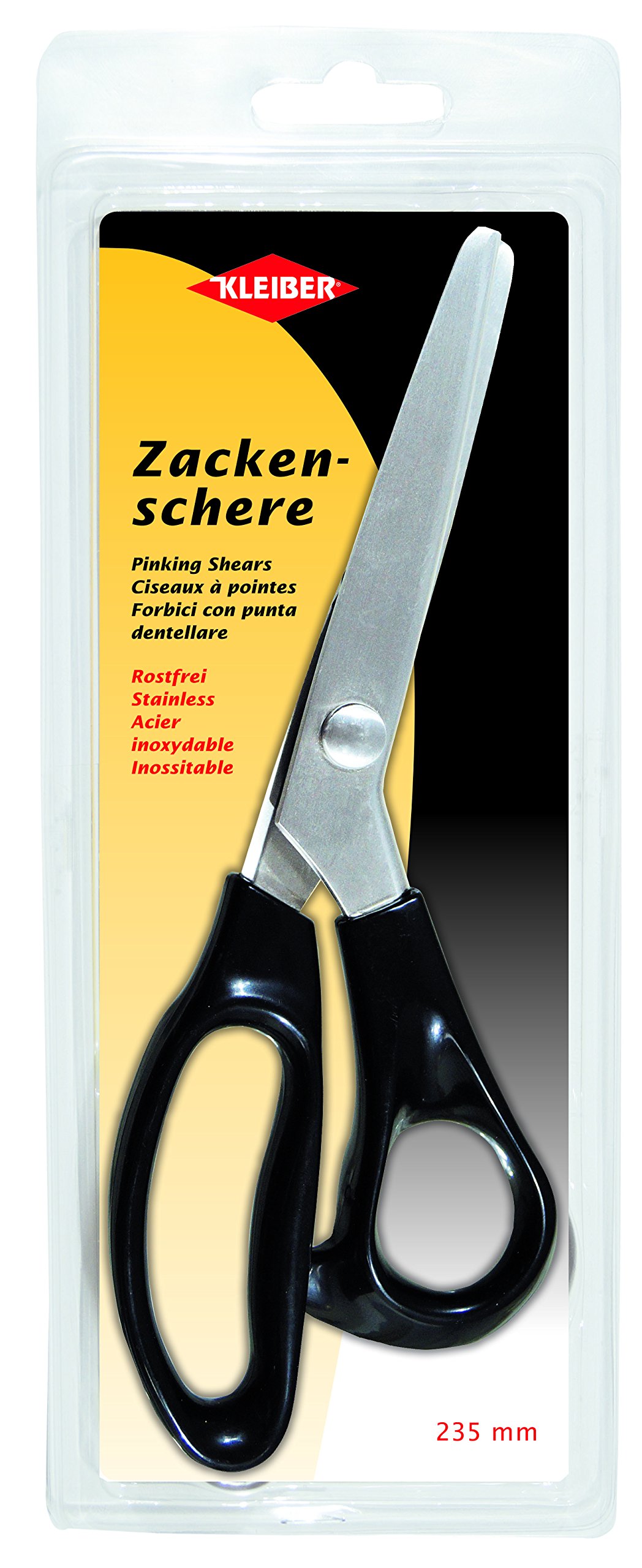 Kleiber 920-42 Black handle pinking shears