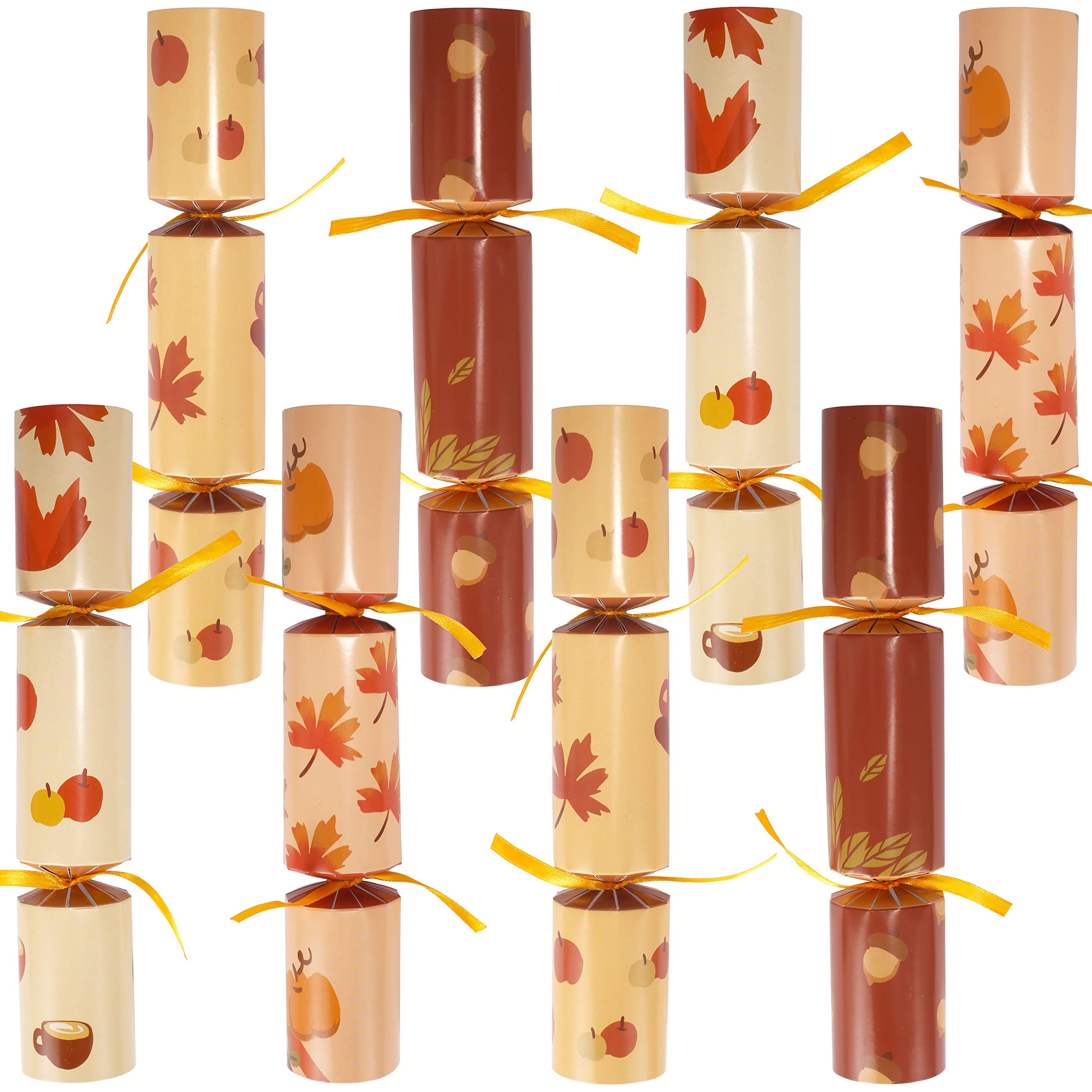 Photo 1 of ***DAMAGED - SEE NOTES/PICTURES*** JOYIN 8 PACK Thanksgiving Non-Snap Party Favor, Maple Style Thanksgiving No Snap Party Table Favor Set with Joke Dice & Gifts, Fall Holiday Dinner Traditions Prizes Supplies for Kids Adults