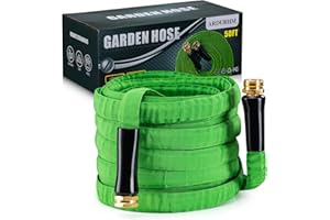 Ardurhm Garden Hose 5/8 in. x 50 ft - Lightweight Super Flexible Water Hose, Non-Expanding Kink-Free Garden, RV, Marine and Camper Hose