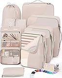 10 Set/8 Set Packing Cubes for Travel, Gifts for