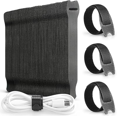 Alyvisun 120 Reusable Cable Ties Black Hook Loop 150x12mm Electronics Cable