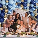 FlixCart Blue Balloons Arch Kit 101 Pcs Navy Gold DIY Garland Kit view 3