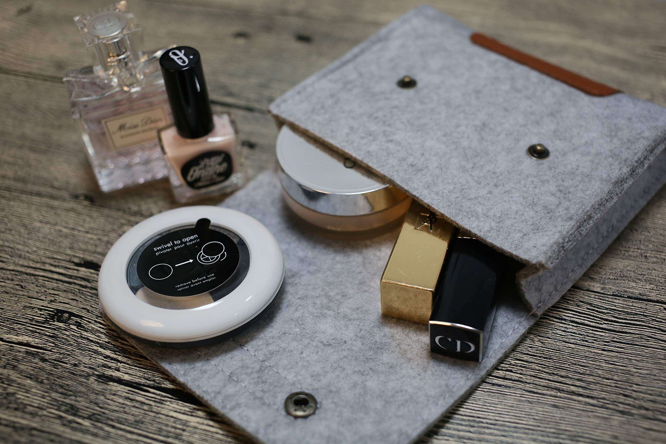 Lazyaunti Felt Cable Hard Drive Power Bank Bag Organizer Adapter Electronics Accessories Gear Storage Travel Pouch