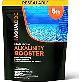 AquaDoc Pool Alkalinity Increaser - Sodium Bicarbonate Alkalinity Up, 5 lb | Granular Booster That Helps Reduce pH Fluctuations For Balanced Water - Pool Chemicals Made in USA