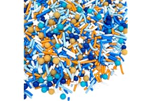 Manvscakes | Sprinkles | 4 oz | Cake sprinkles | Cupcake sprinkles | Baking | Sprinkle mix | Edible sprinkle (Baby blue)