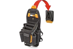ToughBuilt - Technician 10 Pocket Pouch (Medium) | 14 Pockets & Loop, 3 Adjustable Holster, 6 Snug-fit Screwdrivers, Accessor