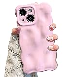 UEEBAI Ripple Case for iPhone 15, Cute Silver Cover
