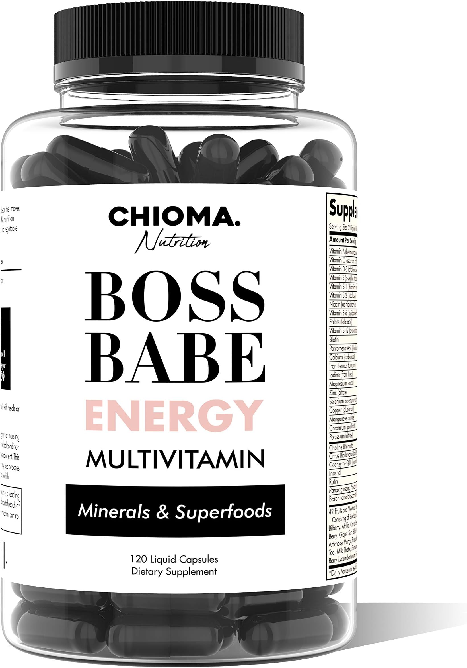 CHIOMA Daily Food Based Energy Multivitamin Fruit + Vegetable Blend + Multi Minerals