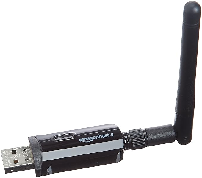 AmazonBasics - Wi-Fi-11n-USB-Adapter, 300 Mbit/s, Schwarz