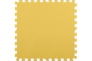 INCSTORES FlooringInc's 1/2" Soft Non-Toxic Baby Play Mat, Toddler Playmat, Colorful Puzzle PlayMat, Floor Mats for Kids & Babies, EVA Foam Interlocking Tiles for Nursery & Playroom | Yellow, 50 Tiles, 200 SqFt