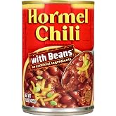 HORMEL Chili | Chili with Beans, 15oz x1 | Canned Chili. 15g Protein / serving, High Protein Ready to Eat Meals. Perfect for Rice Bowls, Hot Dog Chili, Burgers, Dinner