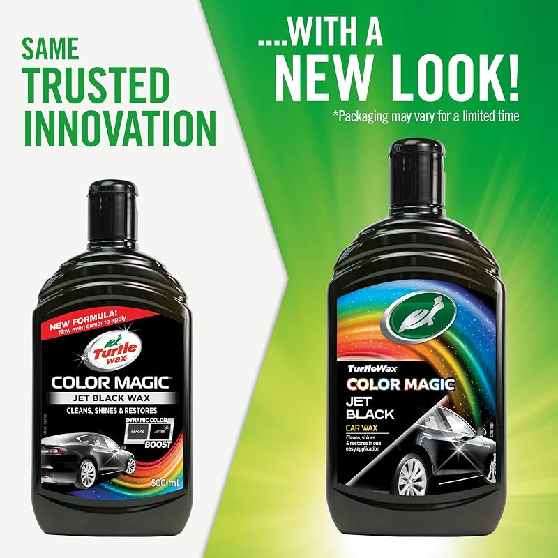 Color Magic, Farbauffrischende Autopolitur, Jet Black, Entfernt leichte Kratzer, verstärkt die Lackfarbe, sorgt für Showroom-Glanz und Autowachs-Schutz, 500 ml, 1er-Pack