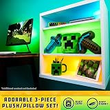 Minecraft Soft Toy 3pc Plush Set Creeper Stuffed Toy Official Merch view 3