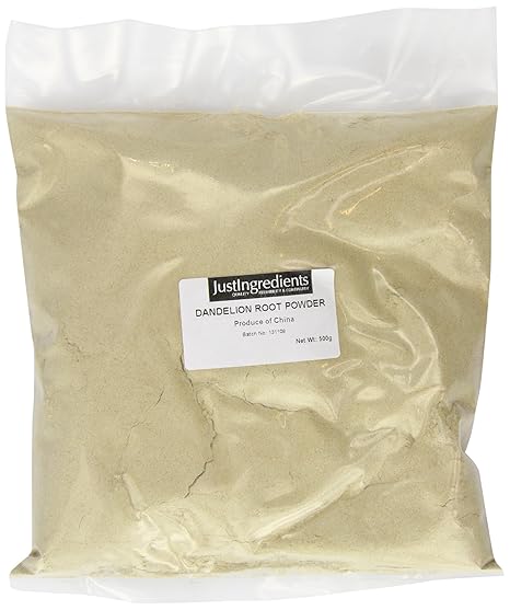 JustIngredients Löwenzahnwurzel Pulver, Dandelion Root Powder, 1er Pack (1 x 500 g)