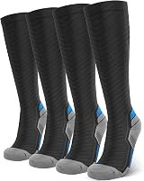 SONORAN 20-30 mmHg Compression Socks for Men Women L/XL Black Blue view 1