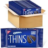 OREO Thins Chocolate Sandwich Cookies, 12-9.21 oz Packs | Always Made with Real Cocoa, Certified Kosher