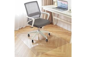 OSTEPDECOR Clear Office Chair Mat for Hardwood Floor, 36 x 48 Inch Desk Chair Mat, Plastic Floor Protectors for Chairs, Heavy Duty Wood Tile Floor Mats for Home & Office