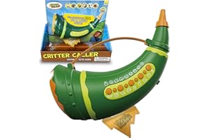 NATURE BOUND Critter Caller Sound Effects Horn for Kids – Over 30 Real Animal & Nature Sounds When You Blow in Horn –Nature Toy for Outdoor Exploration, Pretend Play, and Learning