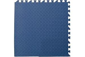 9 Tiles Interlocking Foam Mats 0.4inch Thickness Foam Floor Mats for Home Gym, Fitness, Exercise Surface Protection EVA Foam 