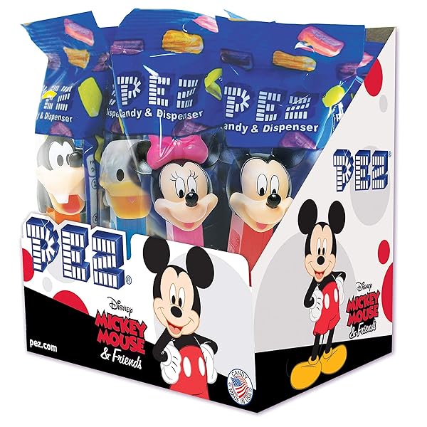 PEZ CANDY DISNEY CHARACTER DISPENSER, ASSORTED 1-PACK