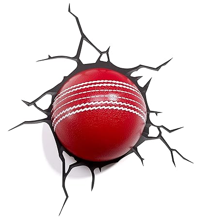 3D Light Fx Cricket Ball 3D Deco Light Single Red