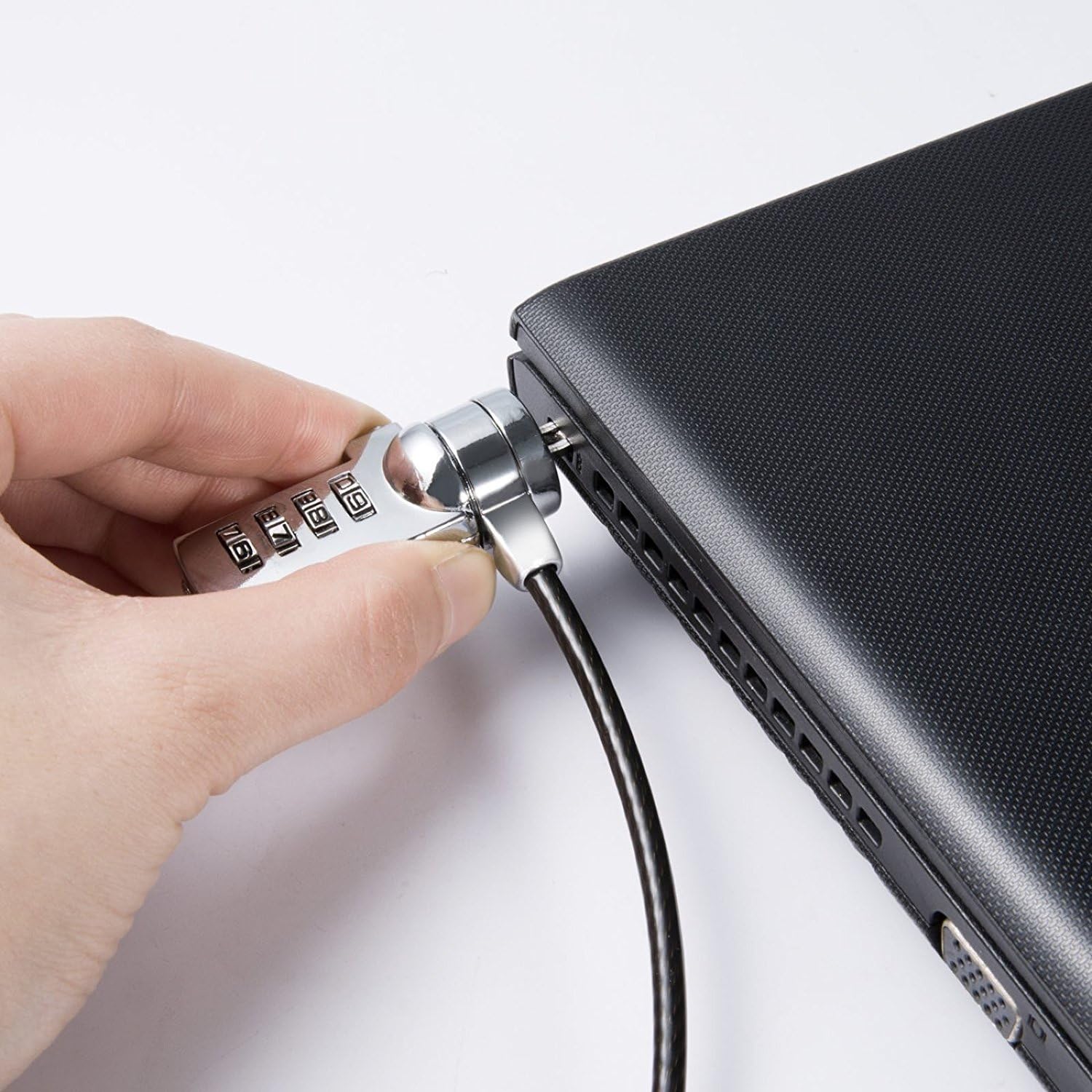 Laptop Security Lock, Combination Cable Lock, Theft Protection Tablet Lock Security Cable for Notebook Laptop Pc Computer Monitor - Image 4