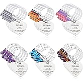 HJZHII 24 Pcs Inspirational Keychains for Women, Encouragement Keychain Motivational Thank You Gifts Presents for Friends Besties Students Teachers, Sometimes You Forget You're Awesome(6 Colors)