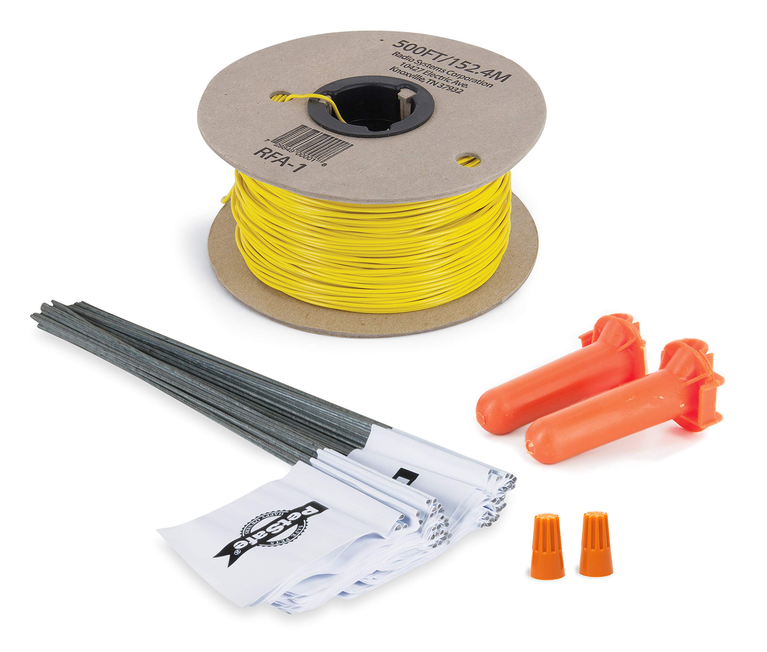 PetSafe Extra In-Ground Fence Boundary Wire & Training Flags - Easy-to-Install In-Ground Fence Replacement & Expansion - Includes Splice Kit, 500 ft Pre-Twisted Wire & 50 Visual Aid Training Flags