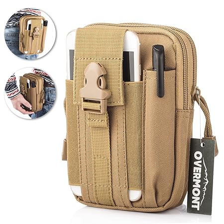 Overmont Multifunktional Taktisch Hüfttasche Gürteltasche Outdoor Sport Tasche Beutel für Camping Wandern Radfahren Klettern 