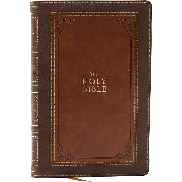 Holy Bible: King James Version, Wide Margin, Black Genuine Leather