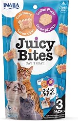 INABA Juicy Bites Crab & Scallop Cat Treats 3 x 11.3g Soft Moist