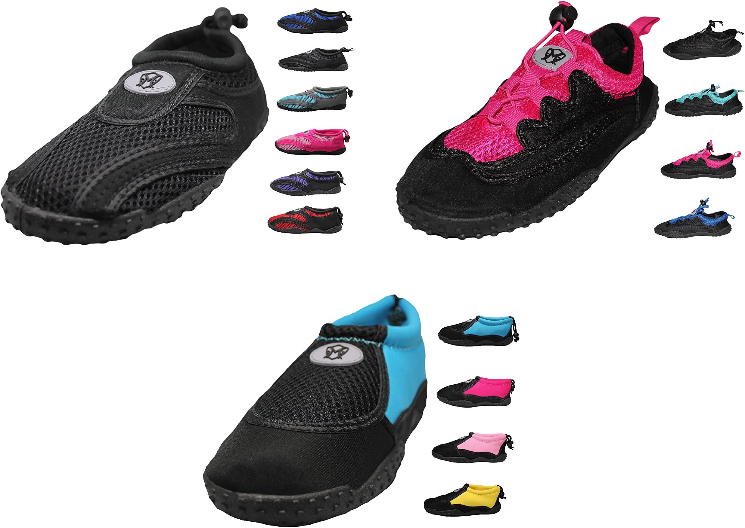 Greg Michaels Womens Water Shoes Aqua Socks - high Durability, in Water and on Surface (7 M US, Fuchsia)