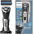 Philips Norelco Shaver 3800, Rechargeable Wet & Dry Shaver with Pop-up Trimmer, Charging Stand and Storage Pouch, Space Gray, S3311/85