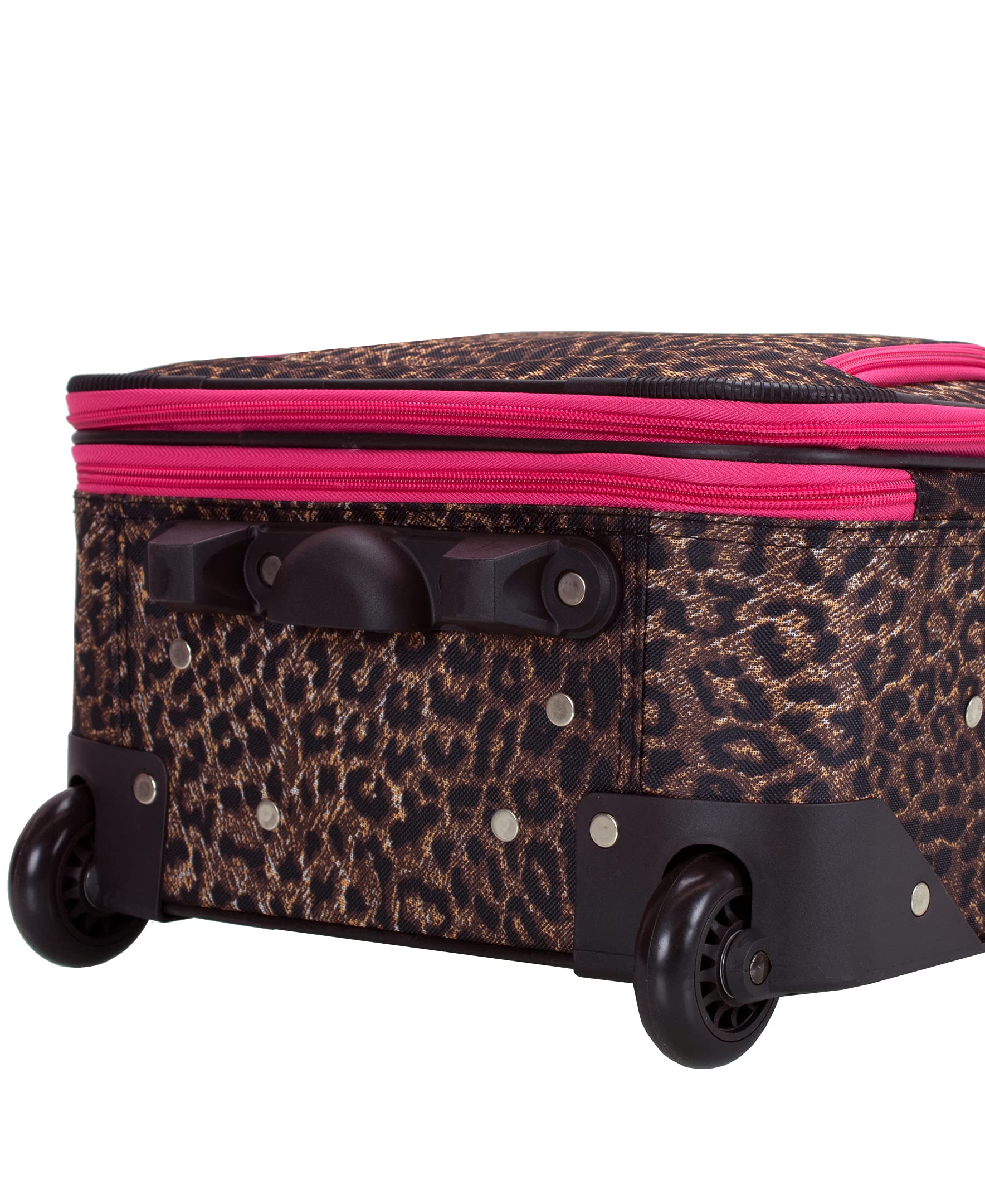 Carry On Luggage Rockland 4-Piece Expandable Luggage Set Blue