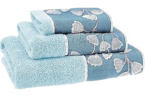 Zahari Home Capri Bathroom Towel Set 3 Piece Towel Bath Towel, Hand Towel and Wash Towel Modern Decor Beautiful Unique Design Stylish Bath Towel Sets Royal Blue Towel Set