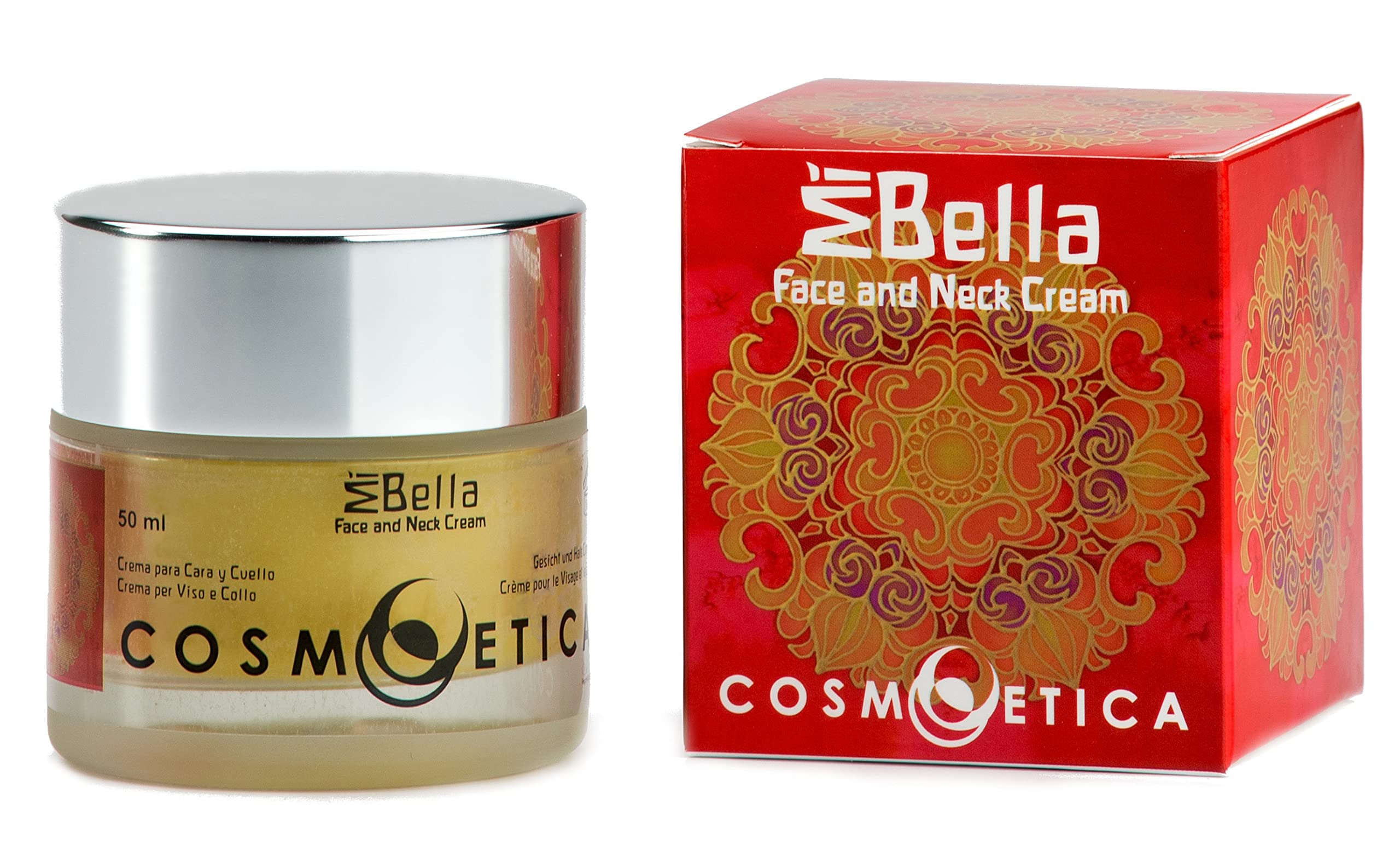 Cosmoetica MiBella Face and Neck Cream - Premium Natural Certified Organic Anti-Aging Hydrating Nourishing Cleansing Moisturiser