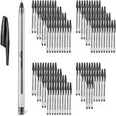 Amazon Basics Ballpoint Pens, Medium Point 1.0mm, Black Ink, 144-Pack