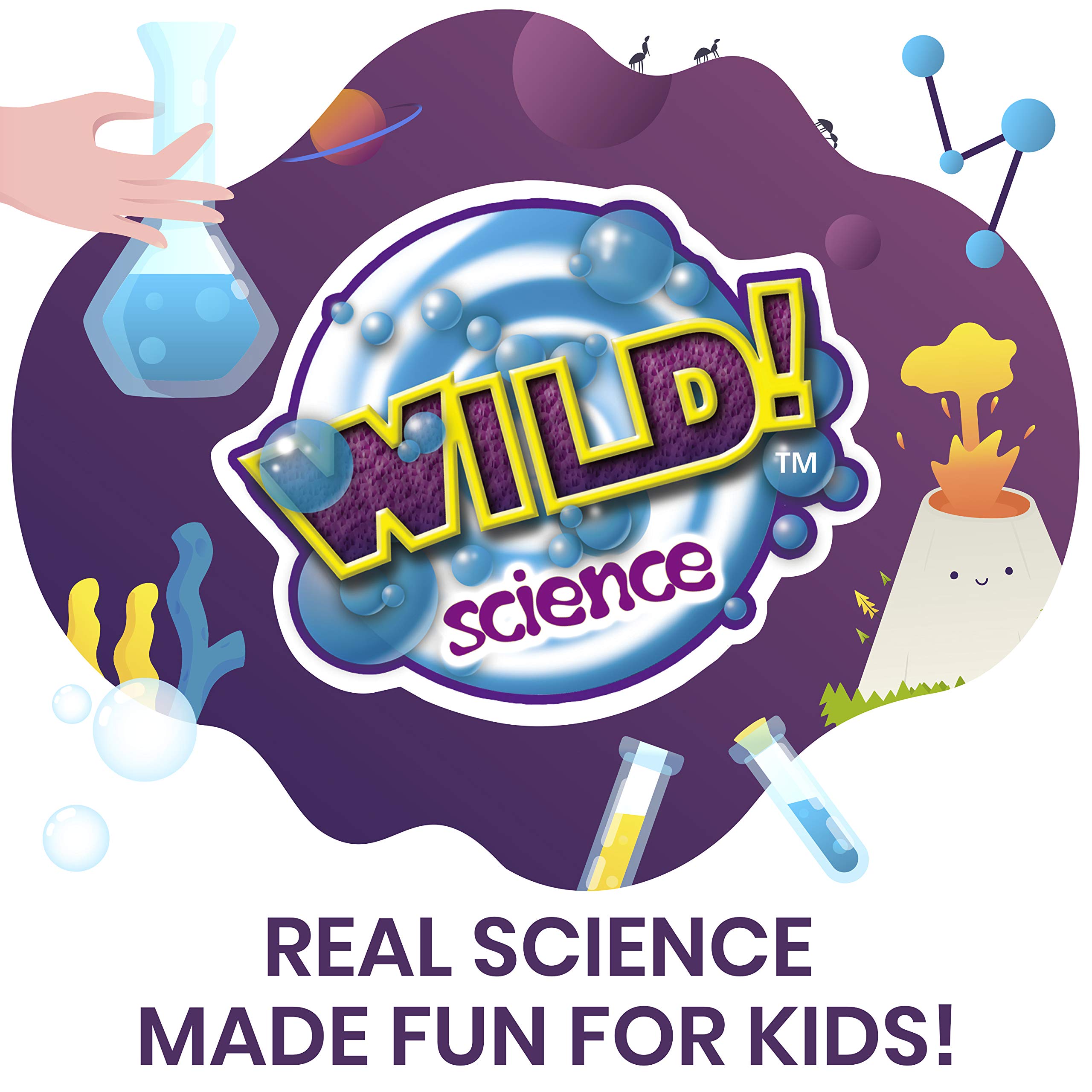 WILD! Science - WS27 Worm Farm - Ages 6+ - In Home Learning Science Kit - Easy Assembly - Worm Farm, Colored Sand, Accessories and Education & Instruction Booklet